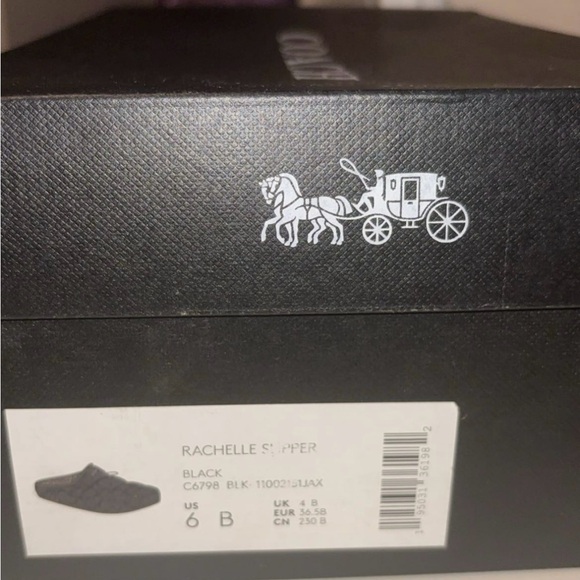 Brand New Coach Rachelle Women’s US Size 6 Black Slippers - Picture 7 of 7